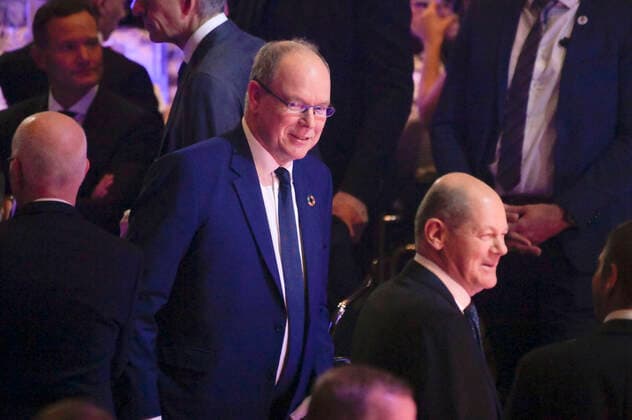 Prince Albert II of Monaco and Olaf Scholz at the presentation of the 15 German Sustainability Award 2022 at the Maritim Hotel Düsseldorf, 02 12 2022 Foto:xF.xKernx xFuturexImage