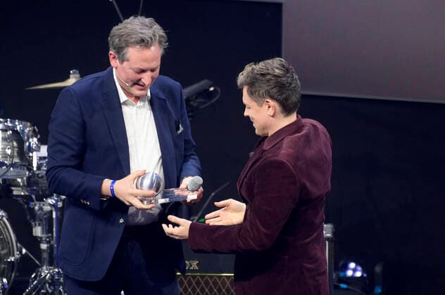 Eckart von Hirschhausen and Michael Patrick Kelly at the presentation of the 15 German Sustainability Award 2022 at the Maritim Hotel Düsseldorf, 02 12 2022 Foto:xF.xKernx xFuturexImage