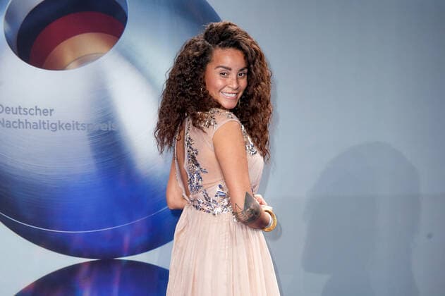 German Sustainability Award 2022 Domitila Barros on the red carpet at the German Sustainability Award ceremony at the Maritim Hotel in Düsseldorf, Germany Copyright: xEventpressxGolejewskix