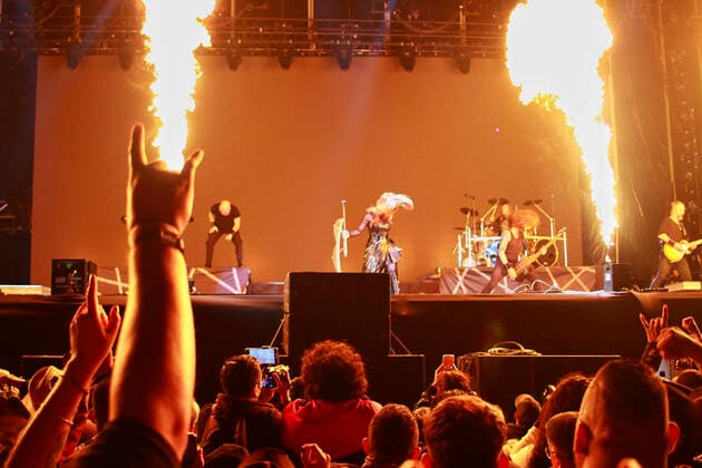 Hell And Heaven Metal Fest December 02, 2022, Toluca, Mexico: Simone Simons vocalist of Epica Dutch band , performs on the Hell stage during the Hell and Heaven Metal Fest at Pegasus forum. on December 2, 2022 in Toluca, Mexico. (Photo by Carlos Santiago Eyepix Group) Copyright: xCarlosxSantiago xEyepixxGroupx CS_02122022_82900