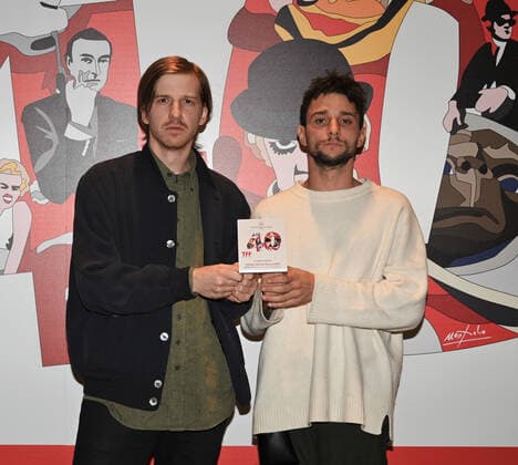 Torinoi,Italy Torino Film Festival 40th edition photocall awards ceremony In the picture:OLD TRIKS director Edoardo Pasquini and Viktor Ivanov Special Jury Prize Spazio Italia Italian Short Film Competition  Copyright: xNickxZonnax xipa-agency.netx xNickxZonnax IPA_IPA34882864