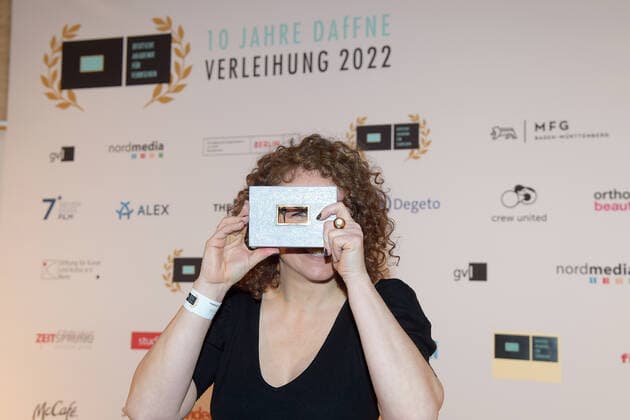 DAfFNE Award 2022 Janine Dauterich, Award for Film Editing, Geiseldrama , Gladbeck, DAfFNE German Academy for Television Award 2022 at the Meistersall in Berlin on 03 12 2022 Photopress Mueller