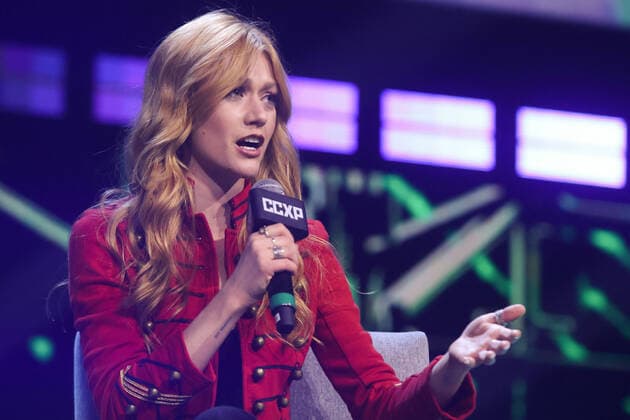 Entertainment Themen der Woche KW48 Entertainment Bilder des Tages SÃO PAULO, SP - 03.12.2022: CCXP22 - Actress Katherine McNamara participates in a panel on the Thunder by Cinemark Stage at CCXP22 this Saturday afternoon (03) where she spoke about her career. x2305081x  YurixMurakami