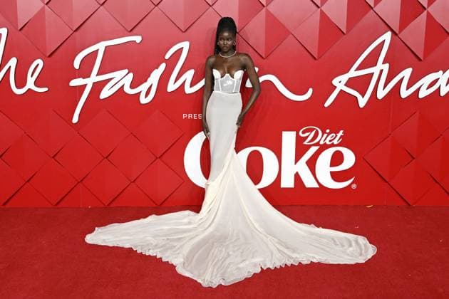 Adut Akech attends The Fashion Awards 2022 at the Royal Albert Hall in London. DECEMBER 5th 2022  RHDx22529