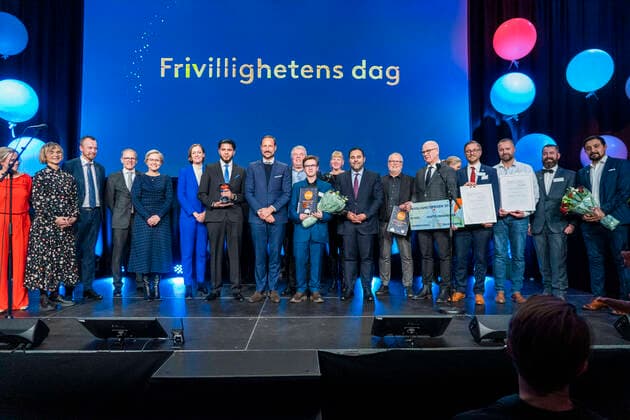 Oslo 20221205 The Volunteer Award is presented with, among others, Crown Prince Haakon, Storting President Masud Gharahkhani Ap, Culture and Equality Minister Anette Trettebergstuen Ap, Health and Care Minister Ingvild Kjerkol present Oslo Norway xx,  Copyright: xTerjexPedersenx W_w66hzgObI