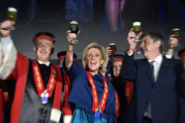Bilder des Jahres 2022, Entertainment 12 Dezember Entertainment Bilder des Tages Princess Astrid of Belgium and Flemish Minister President Jan Jambon pictured during the opening of the Belgian Beer Weekend 2022, in Tokyo, during the Belgian Economic Mission to Japan, Tuesday 06 December 2022. A delegation featuring the Princess and various Ministers will be visiting Tokyo, Nagoya, Osaka and Kyoto.  ERICxLALMAND 55304926