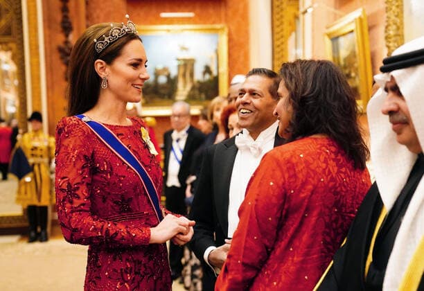 Bilder des Jahres 2022, Entertainment 12 Dezember Entertainment Themen der Woche KW49 Entertainment Bilder des Tages . 06 12 2022. London, United Kingdom. Kate Middleton, the Princess of Wales, at a Diplomatic Corps reception at Buckingham Palace in London.  xPoolx xi-Imagesx IIM-23995-0005