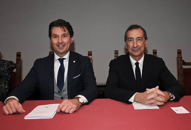 Italien, Verleihung des Verdienstordens der Stadt Mailand Milan,Italy Ambrogini 2022 Giuseppe Sala and the President of the City Council Elena Buscemi will deliver the Civic Merit of the City of Milan during the traditional ceremony to be held at the Teatro Dal Verme, In the picture:Hon.Andrea Mascaretti,Giuseppe Sala  Copyright: xNickxZonnax xipa-agency.netx xNickxZonnax IPA_IPA34967361