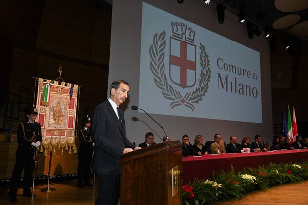 Italien, Verleihung des Verdienstordens der Stadt Mailand Milan,Italy Ambrogini 2022 Giuseppe Sala and the President of the City Council Elena Buscemi will deliver the Civic Merit of the City of Milan during the traditional ceremony to be held at the Teatro Dal Verme, In the picture:Giuseppe Sala mayor of Milan  Copyright: xNickxZonnax xipa-agency.netx xNickxZonnax IPA_IPA34967364