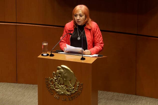 News Bilder des Tages Human rights president appears before the Mexican Senate December 7, 2022, Mexico City, Mexico: The president of the National Human Rights Commission, Rosario Piedra Ibarra appears before senators at the Mexican Senate in Mexico City. on December 7, 2022 in Mexico City, Mexico. (Photo by Luis Barron Eyepix Group). Copyright: xLuisxBarronx xEyepixxGroupx LB_20221207_CNDH10