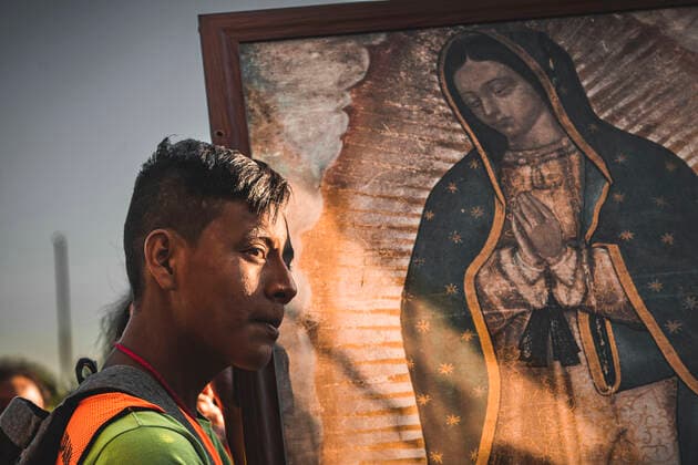 December 7, 2022, Mexico City, Mexico City, MEXICO: Coming from all the states of the Mexican Republic and even from abroad, thousands of Catholics begin their arrival to pay homage to the VIRGIN OF GUADALUPE, on December 12. The Catholic tradition of Mexicans overflows every year, because since December 12, 1531, the VIRGIN OF GUADALUPE has been celebrated, since she made her appearance to the indigenous JUAN DIEGO. Mexico City MEXICO - ZUMAn296 20221207_zip_n296_005 Copyright: xJorgexNunezx