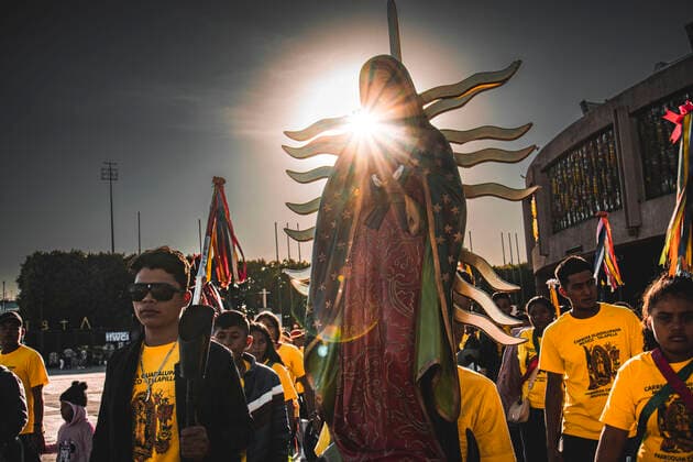 December 7, 2022, Mexico City, Mexico City, MEXICO: Coming from all the states of the Mexican Republic and even from abroad, thousands of Catholics begin their arrival to pay homage to the VIRGIN OF GUADALUPE, on December 12. The Catholic tradition of Mexicans overflows every year, because since December 12, 1531, the VIRGIN OF GUADALUPE has been celebrated, since she made her appearance to the indigenous JUAN DIEGO. Mexico City MEXICO - ZUMAn296 20221207_zip_n296_009 Copyright: xJorgexNunezx