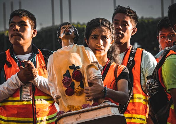 December 7, 2022, Mexico City, Mexico City, MEXICO: Coming from all the states of the Mexican Republic and even from abroad, thousands of Catholics begin their arrival to pay homage to the VIRGIN OF GUADALUPE, on December 12. The Catholic tradition of Mexicans overflows every year, because since December 12, 1531, the VIRGIN OF GUADALUPE has been celebrated, since she made her appearance to the indigenous JUAN DIEGO. Mexico City MEXICO - ZUMAn296 20221207_zip_n296_011 Copyright: xJorgexNunezx