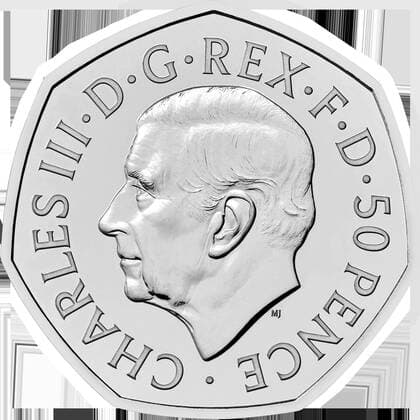 **VIDEO AVAILABLE: CONTACT INFO@COVERMG.COM TO RECEIVE** The first coins bearing the image of King Charles III have started to appear in circulation in Post Offices around the UK on Thursday 8 December 2022. The Royal Mint had previously announced first coin to bear The King?s portrait and mark the historic transition from Queen Elizabeth II to King Charles III in the public?s change is a 50 pence commemorating the life and legacy of Her Late Majesty Queen Elizabeth on the reverse (tails side). A commemorative version of the coin was released in October and saw record visitors to The Royal Mint?s website over the next 24 hours. From Thursday, Post Office branches throughout the country will receive 4.9 million 50 pence coin Copyright: xx 52262701 EDITORIAL USE ONLY. NOT FOR USE BY NEWSPAPERS BASED IN THE UK.