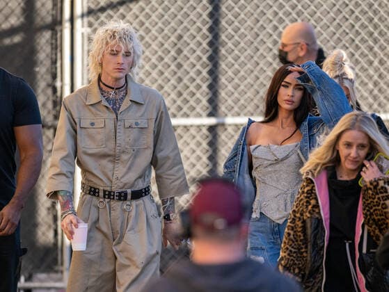 Celebrities outside Jimmy Kimmel Live! studios Featuring: Machine Gun Kelly and Megan Fox Where: Los Angeles, California, United States When: 07 Dec 2022 Credit: BauerGriffin INSTARimages.com Cover Images Copyright: xx 52263732 EDITORIAL USE ONLY. NOT FOR USE BY NEWSPAPERS BASED IN THE UK.
