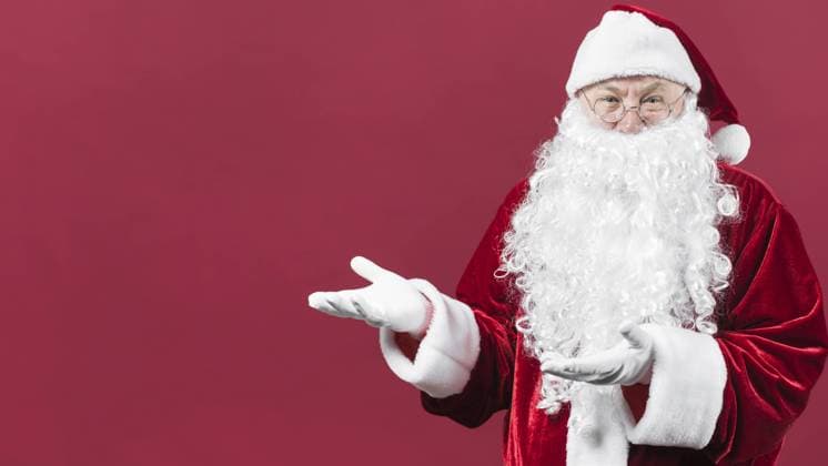 santa claus showing something with hands. High quality and resolution beautiful photo concept santa claus showing something with hands. Resolution and high quality beautiful photo Copyright: xZoonar.com OleksandrxLatkunx 17851174 ,model released, Symbolfoto ,property released