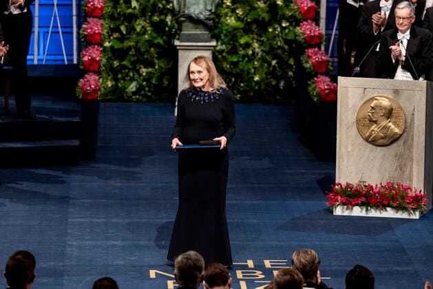 Annie Ernaux receives the 2022 Nobel Prize in literature during the Nobel Prize award ceremony at the Concert Hall in Stockholm, Sweden Saturday 10 December 2022 STOCKHOLM SWEDEN x10430x,  Copyright: xChristinexOlsson TTx SWEDEN NOBEL PRIZE CEREMONY 2022