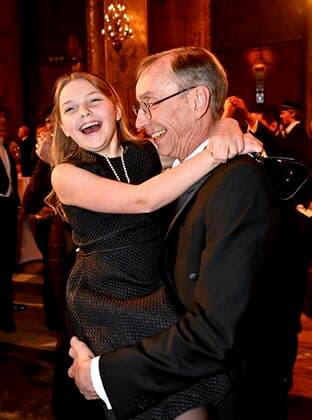 STOCKHOLM 20221210 Nobel laureate in physiology or medicine Svante Pääbo with daughter Freya Vigilant during the dance after dinner during the Nobel banquet in the City Hall in Stockholm on Saturday STOCKHOLM Sweden x10030x,  Copyright: xJonasxEkströmer TTx NOBEL 2022 BANKETTEN