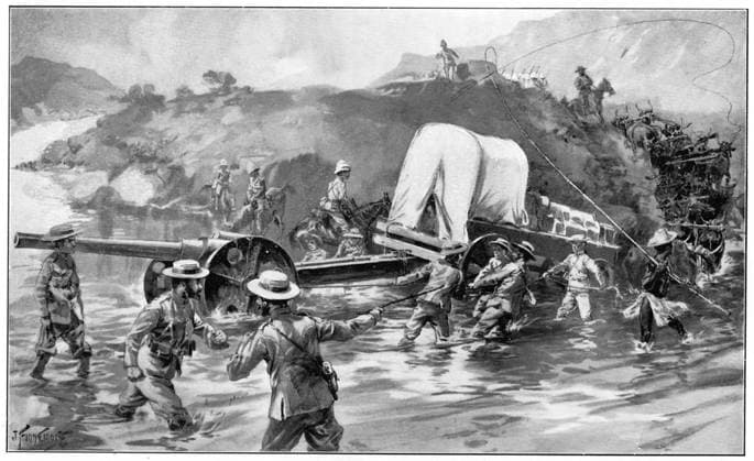 RECORD DATE NOT STATED The approach to Ladysmith, 2nd Boer War, 18 January 1900. Artist: Unknown Copyright:xAnnxRonanxPicturexLibrary Heritage-Imagesx IMAGO ,1148690 ! ACHTUNG: AUFNAHMEDATUM GESCHÄTZT!  Copyright:AnnxRonanxPicturexLibrary Heritage-Imagesx IMAGO