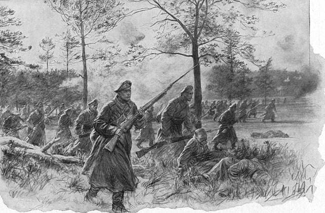 RECORD DATE NOT STATED Russian infantry charging during Brusilov s offensive against Austria-Hungary, World War I, 1916. Artist: Unknown Copyright:xAnnxRonanxPicturexLibrary Heritage-Imagesx IMAGO ,1157395 ! ACHTUNG: AUFNAHMEDATUM GESCHÄTZT!  Copyright:AnnxRonanxPicturexLibrary Heritage-Imagesx IMAGO