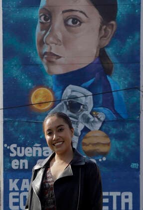 Unveiling Of A Mural Of Mexican Astronaut Katya Echazarreta In Mexico City Katya Echazarreta, the first Mexican woman to travel to space in June 2022 on the Blue Origin NS-21 mission aboard NASA s New Shepard spacecraft, during the unveiling of a mural in her honour located on the facade of a building in front of the Utopia Barco in Iztapalapa, Mexico City. Mexico City Mexico City Mexico  Copyright: xGerardoxVieyrax originalFilename: vieyra-notitle221212_np82W.jpg