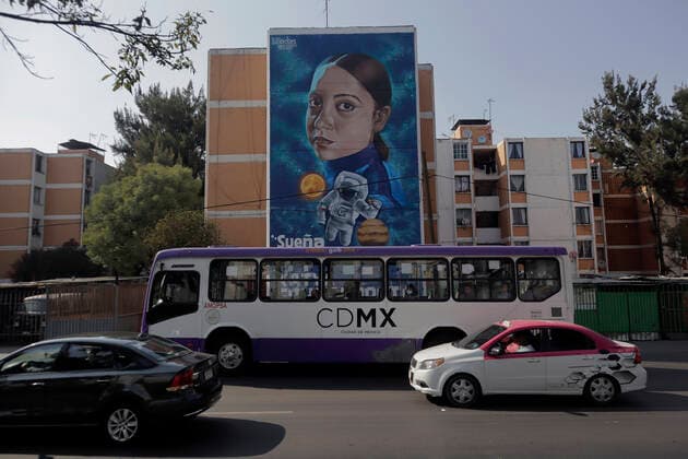 Unveiling Of A Mural Of Mexican Astronaut Katya Echazarreta In Mexico City View of a facade of a mural honouring Mexican astronaut Katya Echazarreta, the first Mexican woman to travel into space in June 2022 on the Blue Origin NS-21 mission aboard NASA s New Shepard spacecraft, located outside the Utopia Ship in Iztapalapa, Mexico City. Mexico City Mexico City Mexico  Copyright: xGerardoxVieyrax originalFilename: vieyra-notitle221212_npl3V.jpg