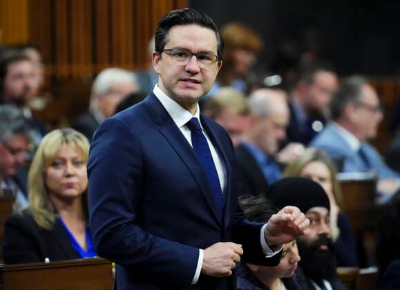 December 13, 2022, Ottawa, ON, Canada: Conservative leader Pierre Poilievre asks a question during question period in the House of Commons on Parliament Hill in Ottawa on Tuesday, Dec. 13, 2022. Ottawa Canada  - ZUMAc35_ 20221213_zaf_c35_063 Copyright: xSeanxKilpatrickx