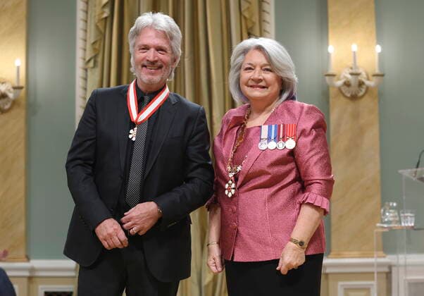 December 14, 2022, Ottawa, ON, Canada: Governor General Mary Simon invests Claude Meunier as a officer of the Order of Canada during a ceremony at Rideau Hall in Ottawa on Wednesday, December 14, 2022. Ottawa Canada  - ZUMAc35_ 20221214_zaf_c35_064 Copyright: xPatrickxDoylex