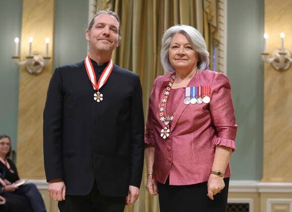 December 14, 2022, Ottawa, ON, Canada: Governor General Mary Simon invests Daniel Taylor as a officer of the Order of Canada during a ceremony at Rideau Hall in Ottawa on Wednesday, December 14, 2022. Ottawa Canada  - ZUMAc35_ 20221214_zaf_c35_067 Copyright: xPatrickxDoylex