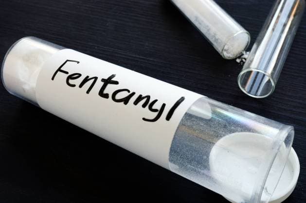 RECORD DATE NOT STATED Fentanyl written on a bottle with label. , 30283218.jpg, fentanyl, pain, medicine, medical, health, science, care, abuse, recreational, crisis, pharmaceutical, medication, prescription, molecule, narcotic, overdose, opioid, drugs, drug,
