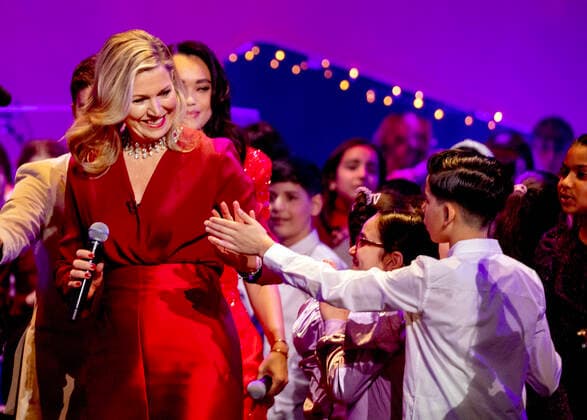 News Bilder des Tages Entertainment Bilder des Tages 15-12-2022 Queen Maxima attend the recordings of the Christmas Music Gala in Amsterdam where young musical talents perform together with well-known artists such as Edsilia Rombley, Karsu, Kris Kross Amsterdam and OG3NE. The largest school band in the Netherlands will appear again this year in this dazzling Christmas show. Â  Copyright: xPPEx