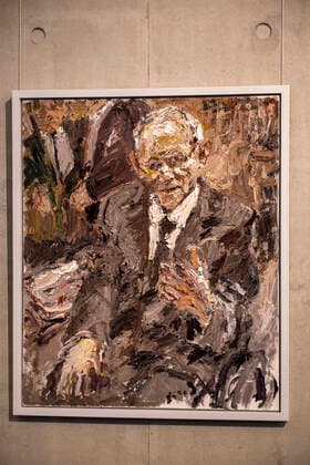 Inauguration of the portrait of the painter Christoph Bouet of Bundestagspraesident a D Wolfgang Schaeuble in the picture in the gallery of the Bundestagspraesidenten in the Paul Loebe house in Berlin See epd message of 15 12 2022 EDITORIAL USE ONLY Copyright: epd-bild RolfxZoellner _DSF4689