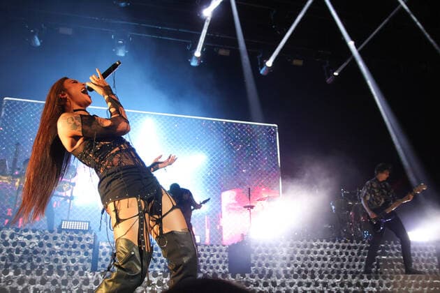 Entertainment Themen der Woche KW50 Entertainment Bilder des Tages SÃO PAULO, SP - 16.12.2022: SHOW BRING ME THE HORIZON E VENDED - The singer Pabllo Vittar participates in the show of the group Bring Me The Horizon during the song "Antivist" in a show at Vibra São Paulo, south of São Paulo, on the night of this Friday (16). The band will perform again in the city as an attraction at Knotfest Brasil, which takes place on Sunday (18) at Anhembi. x2311475x  YurixMurakami
