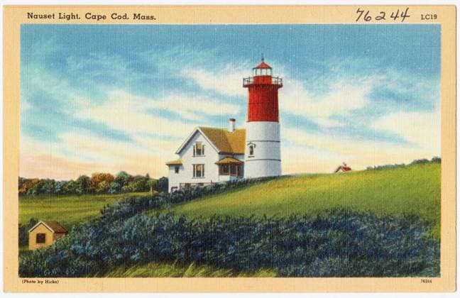 RECORD DATE NOT STATED Nauset Light, Cape Cod, Mass. , Lighthouses, Nauset Beach Light Mass., Tichnor Brothers Collection, postcards of the United States Copyright: xpiemagsx postcardpie-16582 !ACHTUNG AUFNAHMEDATUM GESCHÄTZT!