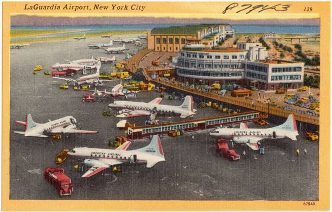 RECORD DATE NOT STATED LaGuardia Airport, New York City , Airports, Tichnor Brothers Collection, postcards of the United States Copyright: xpiemagsx digcompie09122022-71904 !ACHTUNG AUFNAHMEDATUM GESCHÄTZT!