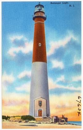 RECORD DATE NOT STATED Barnegat Light, N. J. , Lighthouses, Tichnor Brothers Collection, postcards of the United States Copyright: xpiemagsx postcardpie-1702 !ACHTUNG AUFNAHMEDATUM GESCHÄTZT!