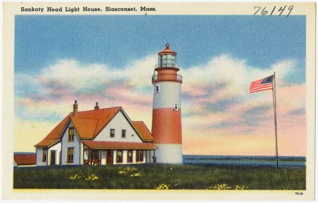 RECORD DATE NOT STATED Sankaty Head Light House, Siasconsett, Mass. , Lighthouses, Tichnor Brothers Collection, postcards of the United States Copyright: xpiemagsx postcardpie-21122 !ACHTUNG AUFNAHMEDATUM GESCHÄTZT!