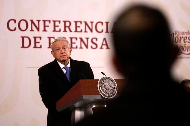 President of Mexico in conference before reporters December 19, 2022, Mexico City, Mexico: Mexican President Andres Manuel Lopez Obrador during a conference before reporters at the National Palace in Mexico City, Mexico on December 19, 2022 in Mexico City, Mexico (Photo by Luis Barron Eyepix Group). Copyright: xLuisxBarronx xEyepixxGroupx 20221219LB_ANDRES_MANUEL_LOPEZ_OBRADOR168