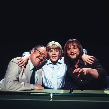 KO - OK KO - OK, Quizshow im Vorabendprogramm mit Hans Rosenthal, Deutschland 1977 - 1980, Team Kabarett , bestehend aus Felix Dvorak, Edith Elsholtz, Fredl Fesl, Deutschland , Deutschland Copyright: FredxLindinger Nur redaktionelle Nutzung. Editorial usage only. LIN_7601000710 UnitedArchives EDITORIAL USE ONLY