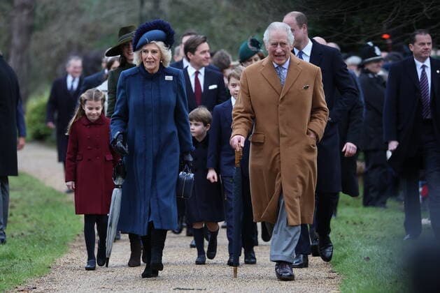 . 25 12 2022. Sandringham , United Kingdom. UK Royals arriving at the Christmas Day church service at Sandringham, United Kingdom.  xStephenxLockx xi-Imagesx IIM-24035-0012