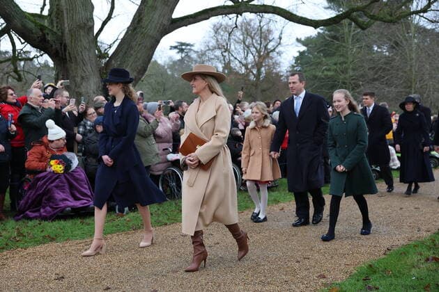 . 25 12 2022. Sandringham , United Kingdom. UK Royals arriving at the Christmas Day church service at Sandringham, United Kingdom.  xStephenxLockx xi-Imagesx IIM-24035-0016