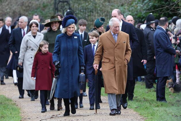 . 25 12 2022. Sandringham , United Kingdom. UK Royals arriving at the Christmas Day church service at Sandringham, United Kingdom.  xStephenxLockx xi-Imagesx IIM-24035-0028