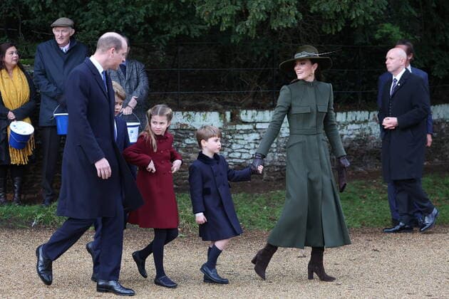 . 25 12 2022. Sandringham , United Kingdom. UK Royals at the Christmas Day church service at Sandringham, United Kingdom.  xStephenxLockx xi-Imagesx IIM-24035-0049