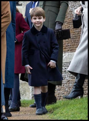 . 25 12 2022. Sandringham , United Kingdom. Prince Louis leaving the Christmas Day church service at Sandringham, United Kingdom.  xStephenxLockx xi-Imagesx IIM-24035-0081
