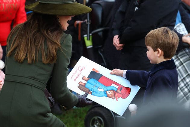 King Charles III, accompanied by Camilla Queen Consort and members of the extended Royal Family, attend the traditional Christmas Day morning service at St Mary Magdelene Church on the Sandringham estate in Norfolk Featuring Catherine, Princess of Wales, Prince Louis Where King s Lynn, Norfolk, United Kingdom When 25 Dec 2022 Credi
