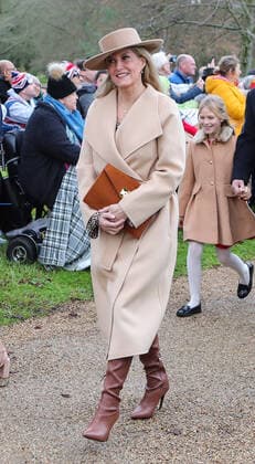 King Charles III, accompanied by Camilla Queen Consort and members of the extended Royal Family, attend the traditional Christmas Day morning service at St Mary Magdelene Church on the Sandringham estate in Norfolk Featuring Sophie, Countess of Wessex Where King s Lynn, Norfolk, United Kingdom When 25 Dec 2022 Credit John Rainford Cover Images NOT