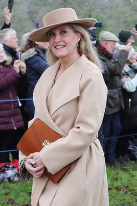 King Charles III, accompanied by Camilla Queen Consort and members of the extended Royal Family, attend the traditional Christmas Day morning service at St Mary Magdelene Church on the Sandringham estate in Norfolk Featuring Sophie, Countess of Wessex Where King s Lynn, Norfolk, United Kingdom When 25 Dec 2022 Credit John Rainford Cover Images NOT