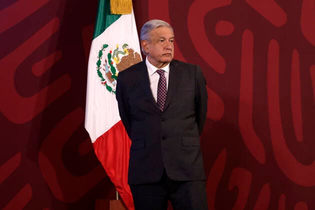 President of Mexico in conference before the media December 27, 2022, Mexico City, Mexico: Mexican President Andres Manuel Lopez Obrador during a conference with reporters at the National Palace in Mexico City, Mexico on December 27, 2022 in Mexico City, Mexico (Photo by Luis Barron Eyepix Group). Copyright: xLuisxBarronx xEyepixxGroupx LB_20221227_AMLO3