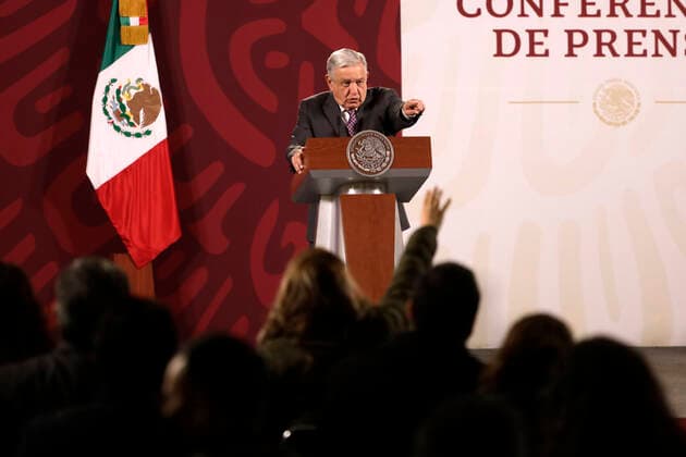 President of Mexico in conference before the media December 27, 2022, Mexico City, Mexico: Mexican President Andres Manuel Lopez Obrador during a conference with reporters at the National Palace in Mexico City, Mexico on December 27, 2022 in Mexico City, Mexico (Photo by Luis Barron Eyepix Group). Copyright: xLuisxBarronx xEyepixxGroupx LB_20221227_AMLO8