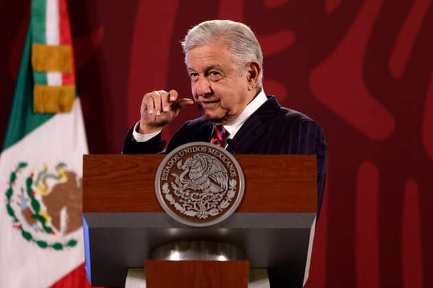 Mexiko, Präsident Andres Manuel Lopez Obrador Pressekonferenz in Mexiko-Stadt President of Mexico in conference before the media December 29, 2022, Mexico City, Mexico: Mexican President Andres Manuel Lopez Obrador during a conference with reporters at the National Palace in Mexico City, Mexico on December 29, 2022 in Mexico City, Mexico (Photo by Luis Barron Eyepix Group). Copyright: xLuisxBarronx xEyepixxGroupx _MG_3182